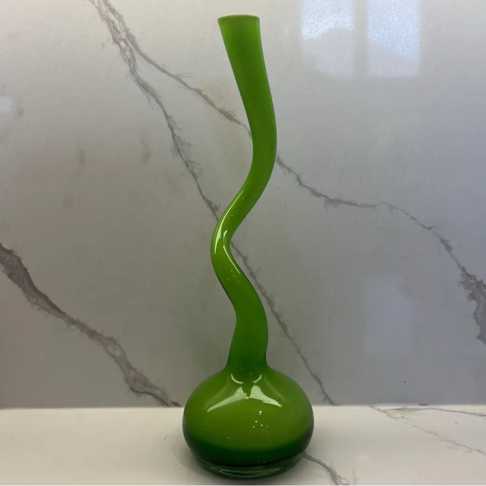 Normann Copenhagen Green Swirl Vase